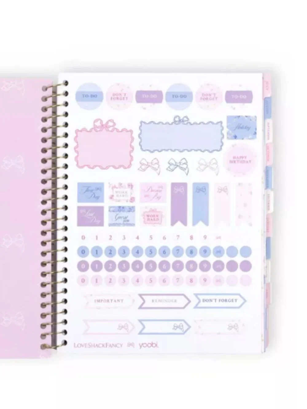 LoveShackFancy x Target - Yoobi Monthly and Weekly Planner 7